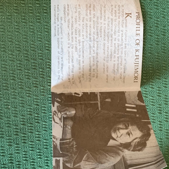 Vintage Ceramic Napkin Rings Society Kato Kogei, Kaneaki Fujimori Made In Japan - Picture 5 of 9